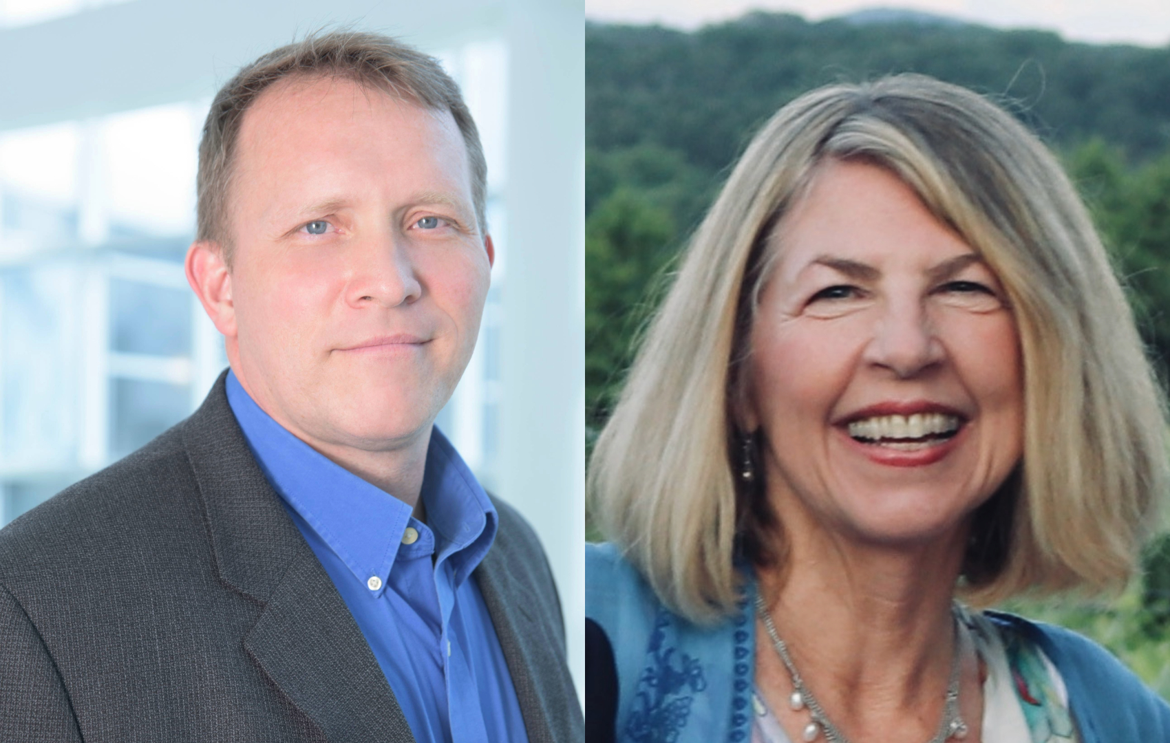 Headshots of Stout and Brownell