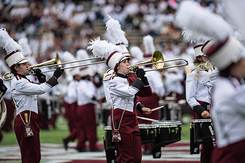 Photo of the Famous Maroon Band performing