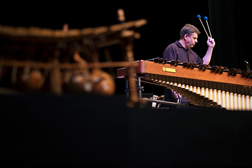 MSU Professor Robert Damm, pictured performing on the marimba, developed the curriculum and will provide advising for students i