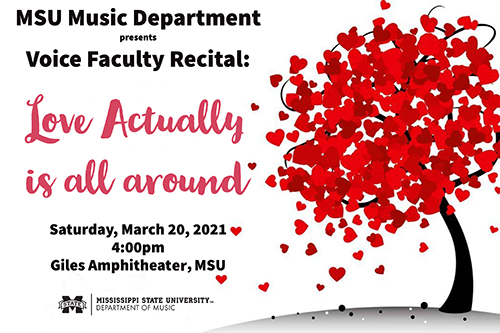Invitation for Love Actually is All Around recital.