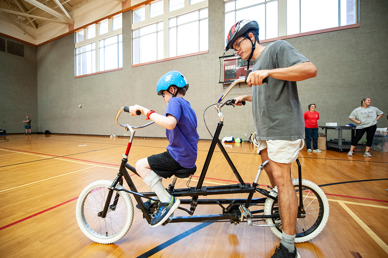 iCan Bike Camper with counselor