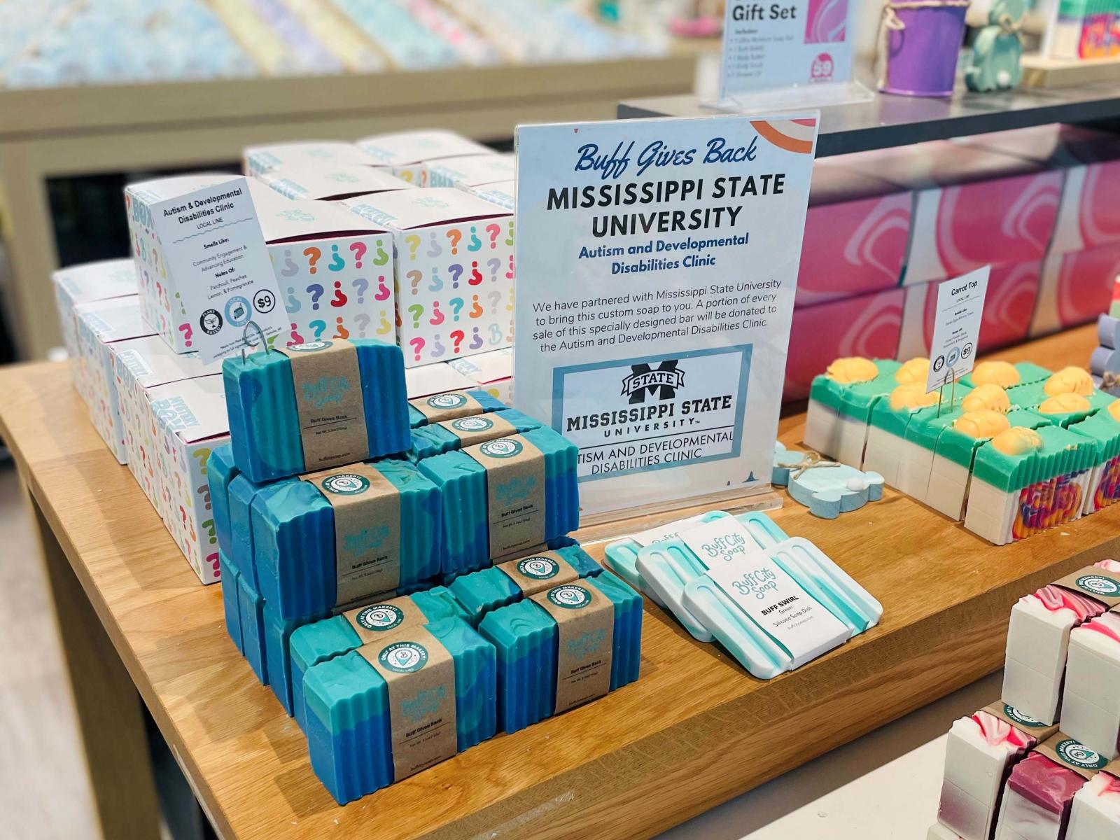 Buff Gives Back soap bars