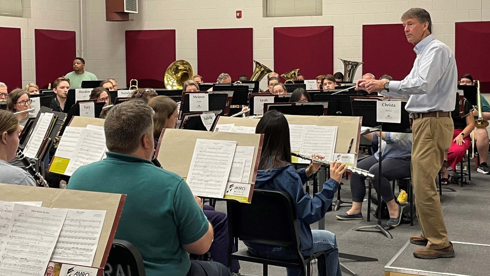 Band rehearses