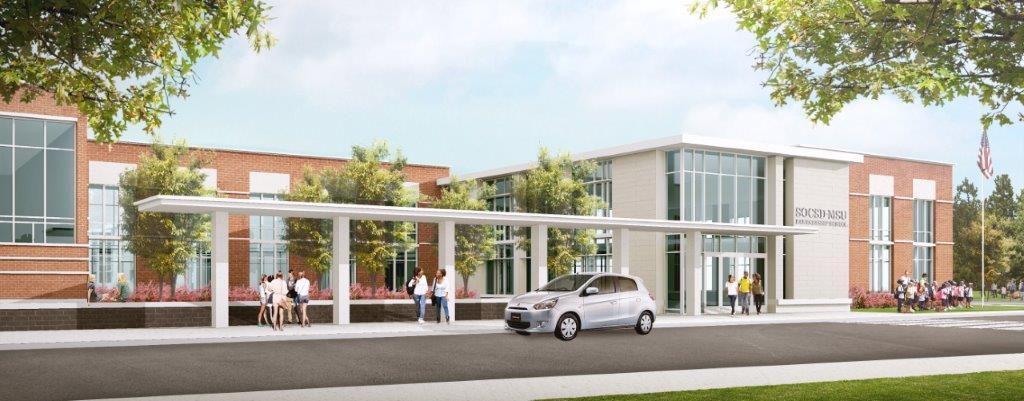Computer rendering of the SOCCSD Partnership School