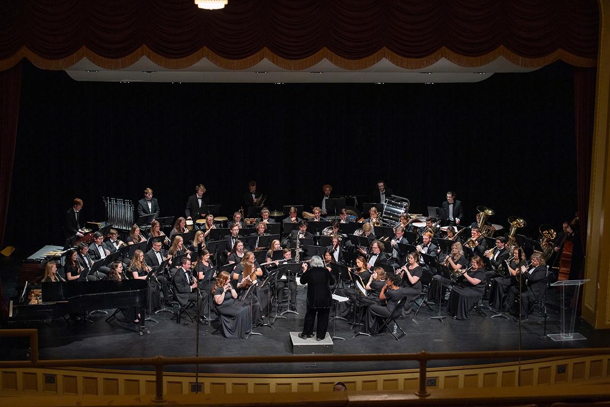 Musicians perform in Lee Hall