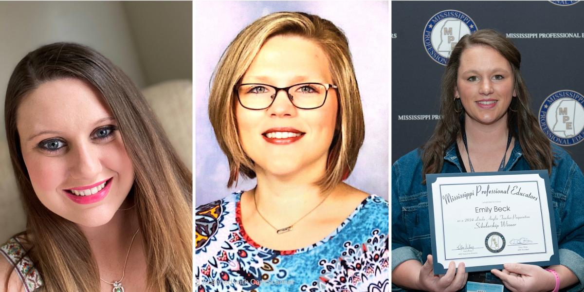 Headshots of three MSU students