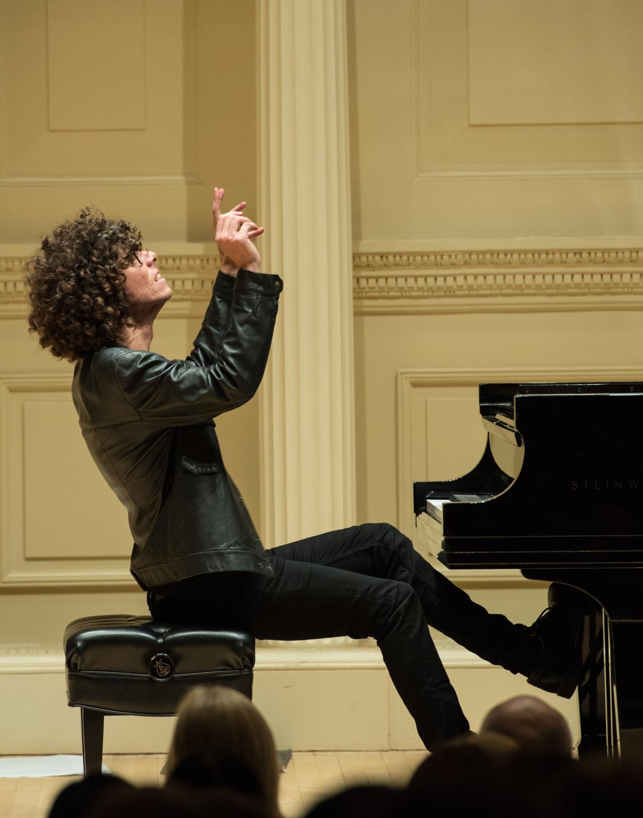 Pianist plays piano
