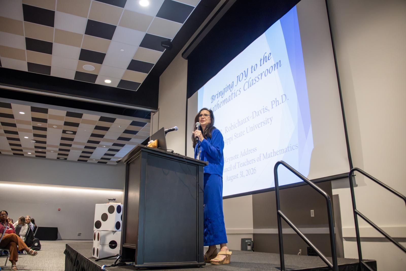 Dr. Robichaux-Davis presents at a conference.